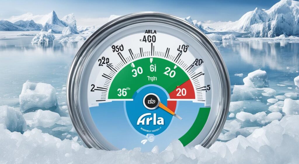 limites de temperatura do Arla 32